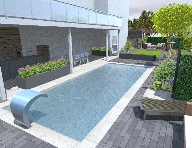 Gartenplanung mit Pool
